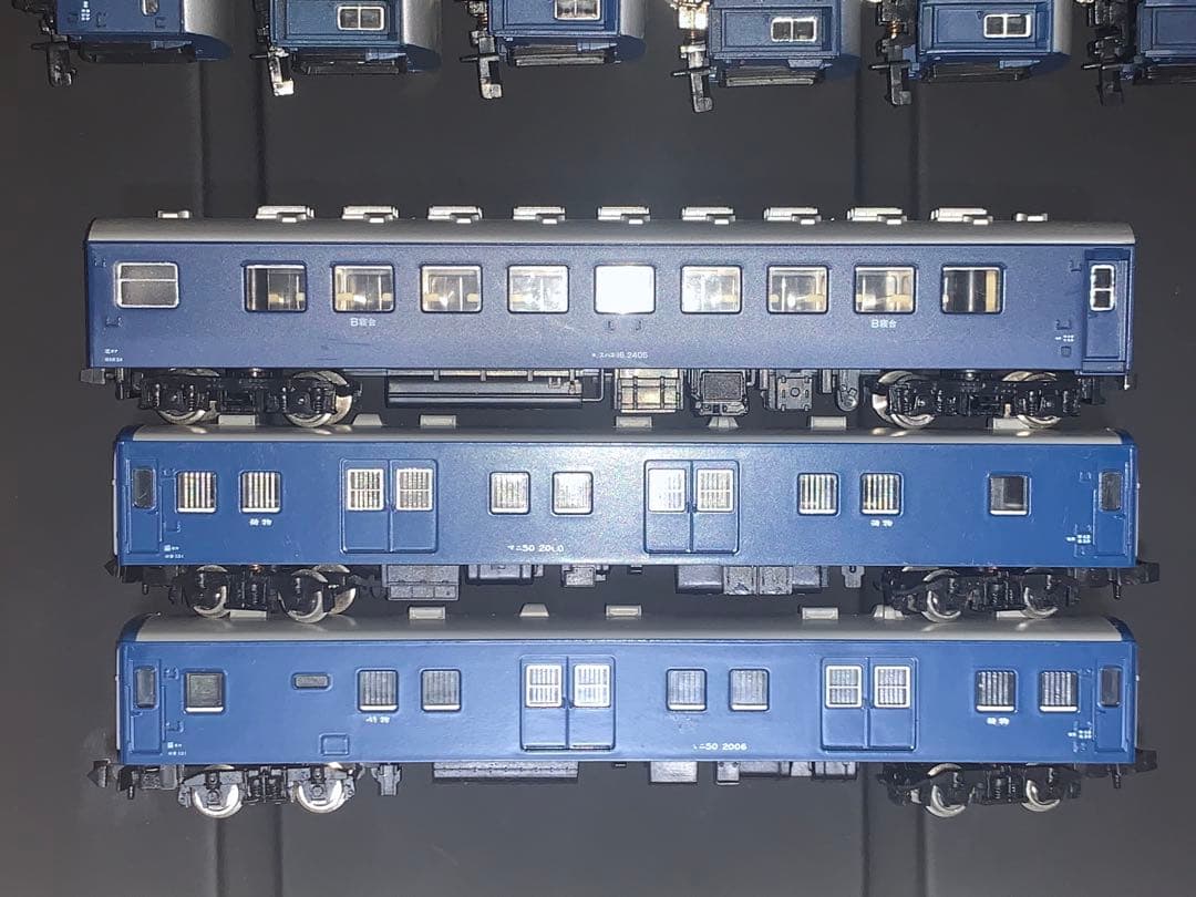 Nゲージ 10系客車とマニ50 9両セット