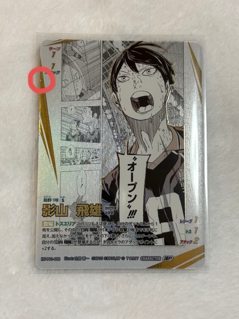 ハイキュー!! バボカ BREAK 影山 サイン入り 頂P