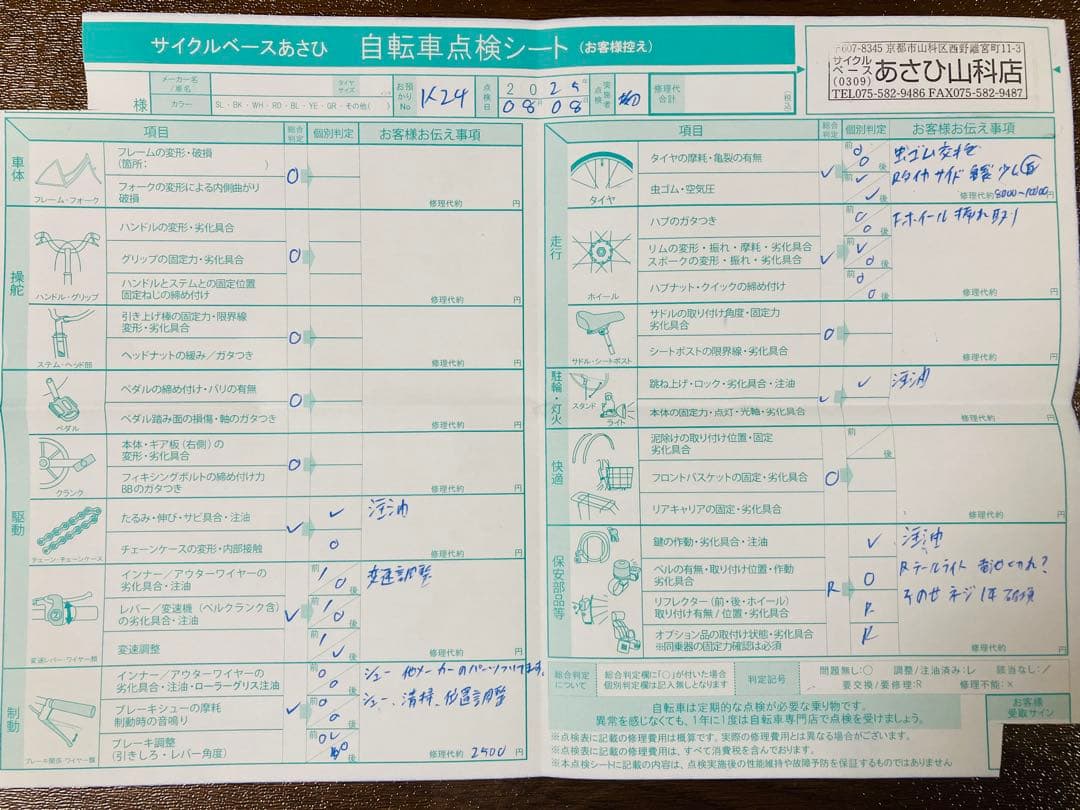 京都サイクルベースアサヒ山科店で手渡し希望ヤマハPA20BXLR