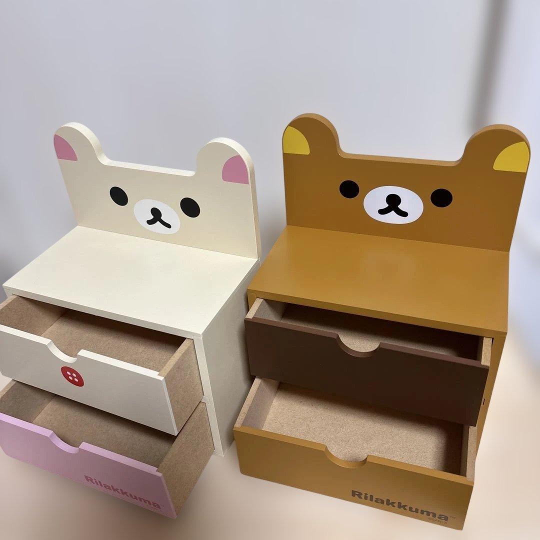 ₍*̑様 リラックマ、コリラックマ木製ミニチェスト