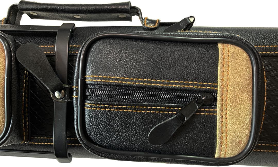 ビリヤード 米国特許スタンド付きキューケース　バット２本、シャフト４本収納