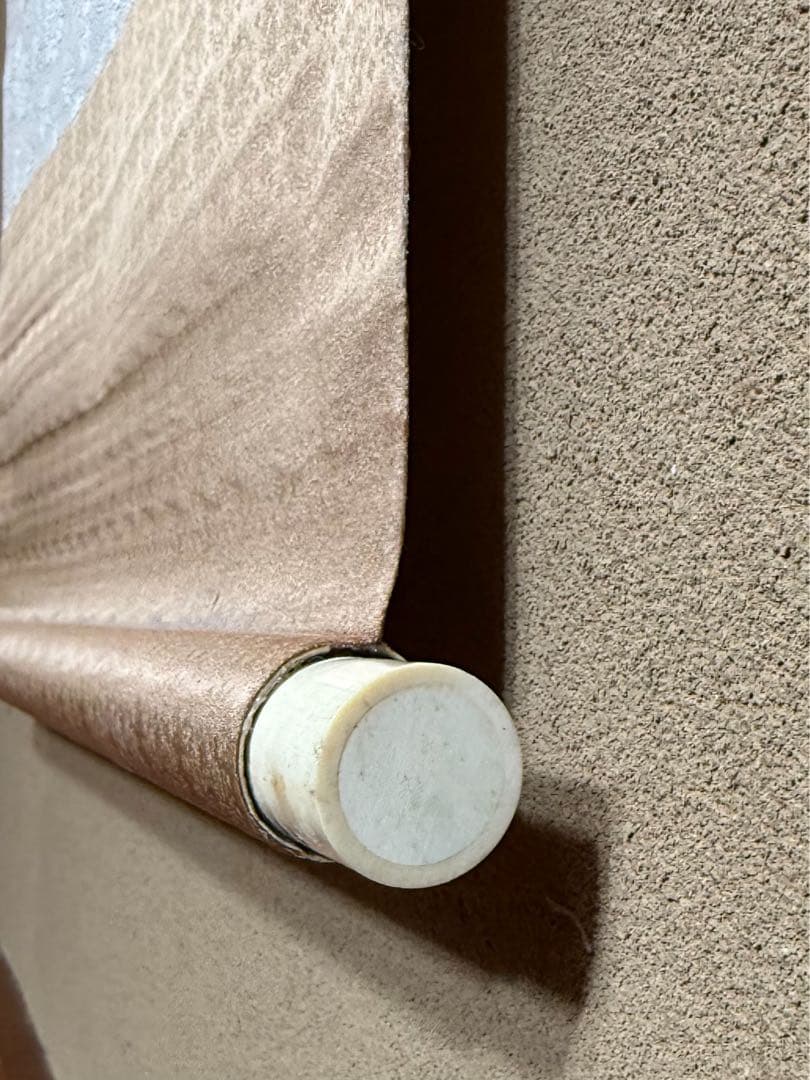 西陣織 佐藤重教 『京都西陣織観音』 般若心経 金糸 掛軸 仏画 織物 茶掛