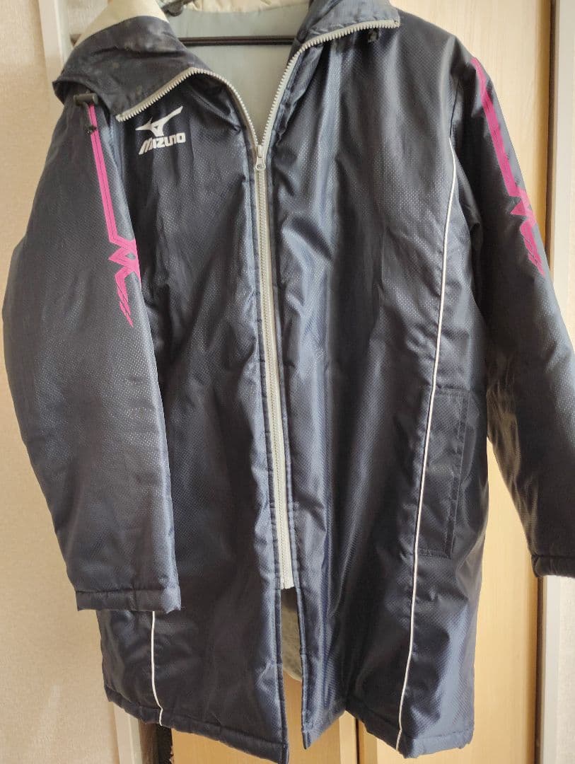 ミズノ MIZUNO ベンチコート ネイビー 中綿 防寒 アウター