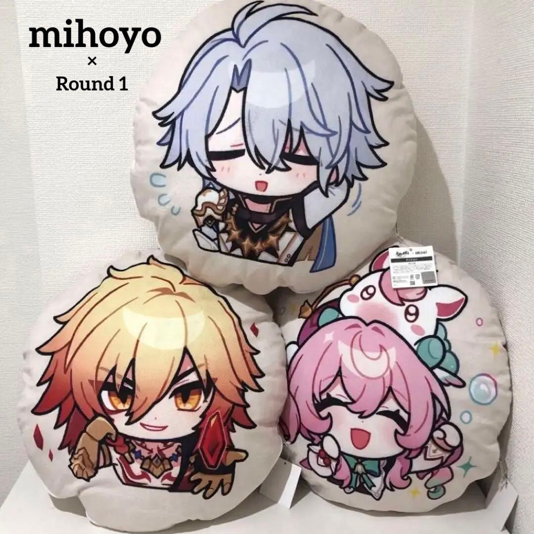 タグ付き✨崩壊スターレイル ラウンドワン限定クッション スタレ 3種類セット