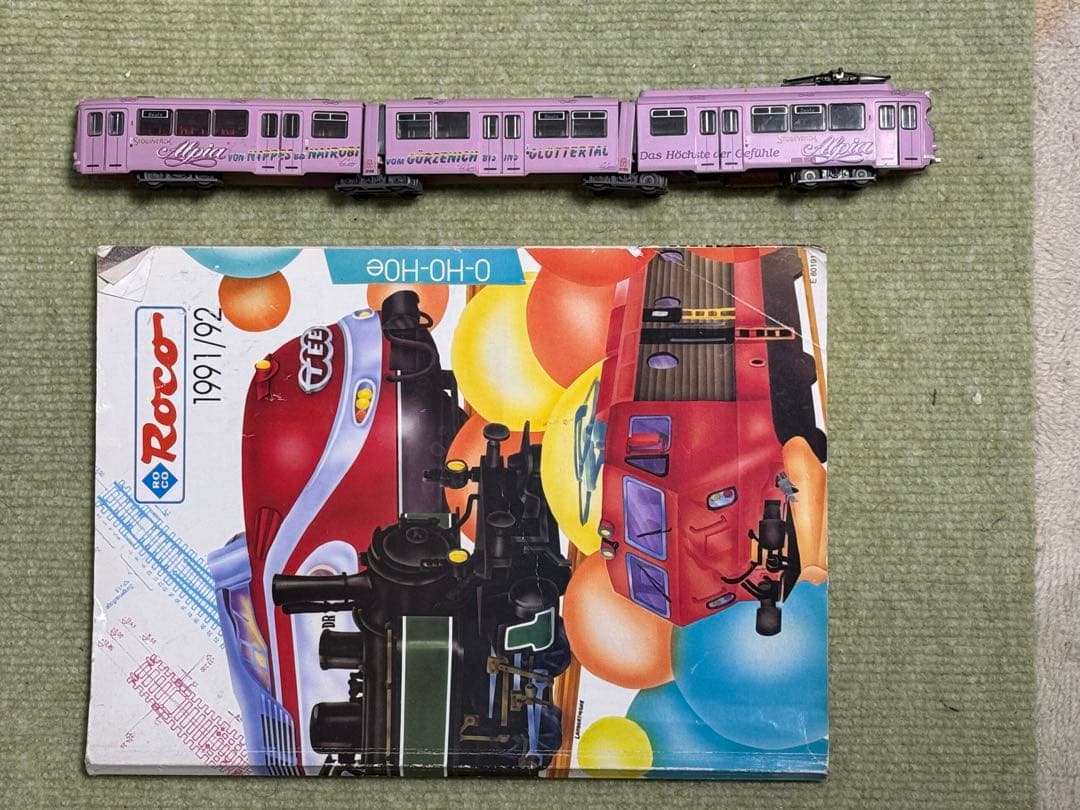 Roco HOゲージ　電気機関車　客車4両　(路面電車　はジャンク) カタログ