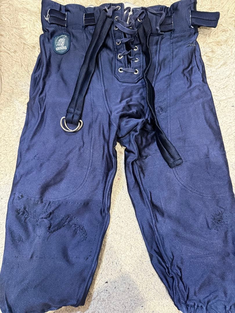 最終セール‼️【非売品】KAISERS 試合用パンツ ネイビー　ゴールドセット