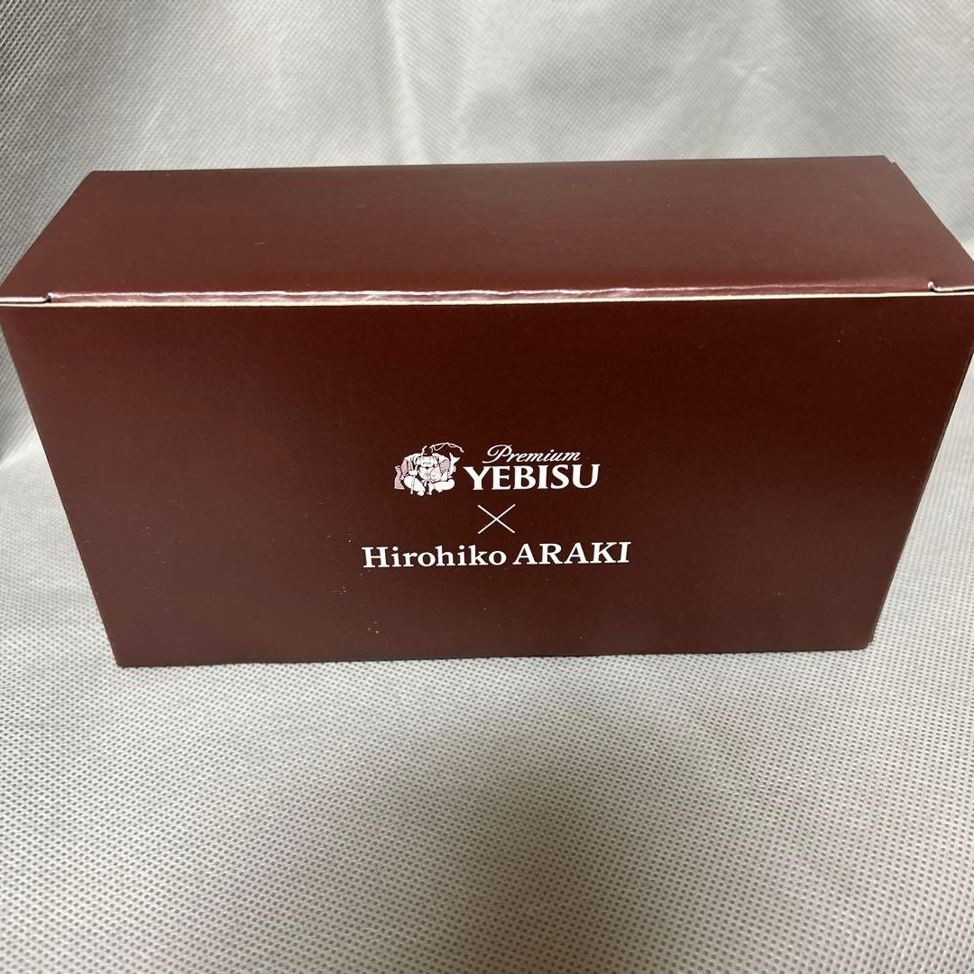 荒木飛呂彦×エビスビール　コラボ 6オンスグラスセット&ポーチ2種