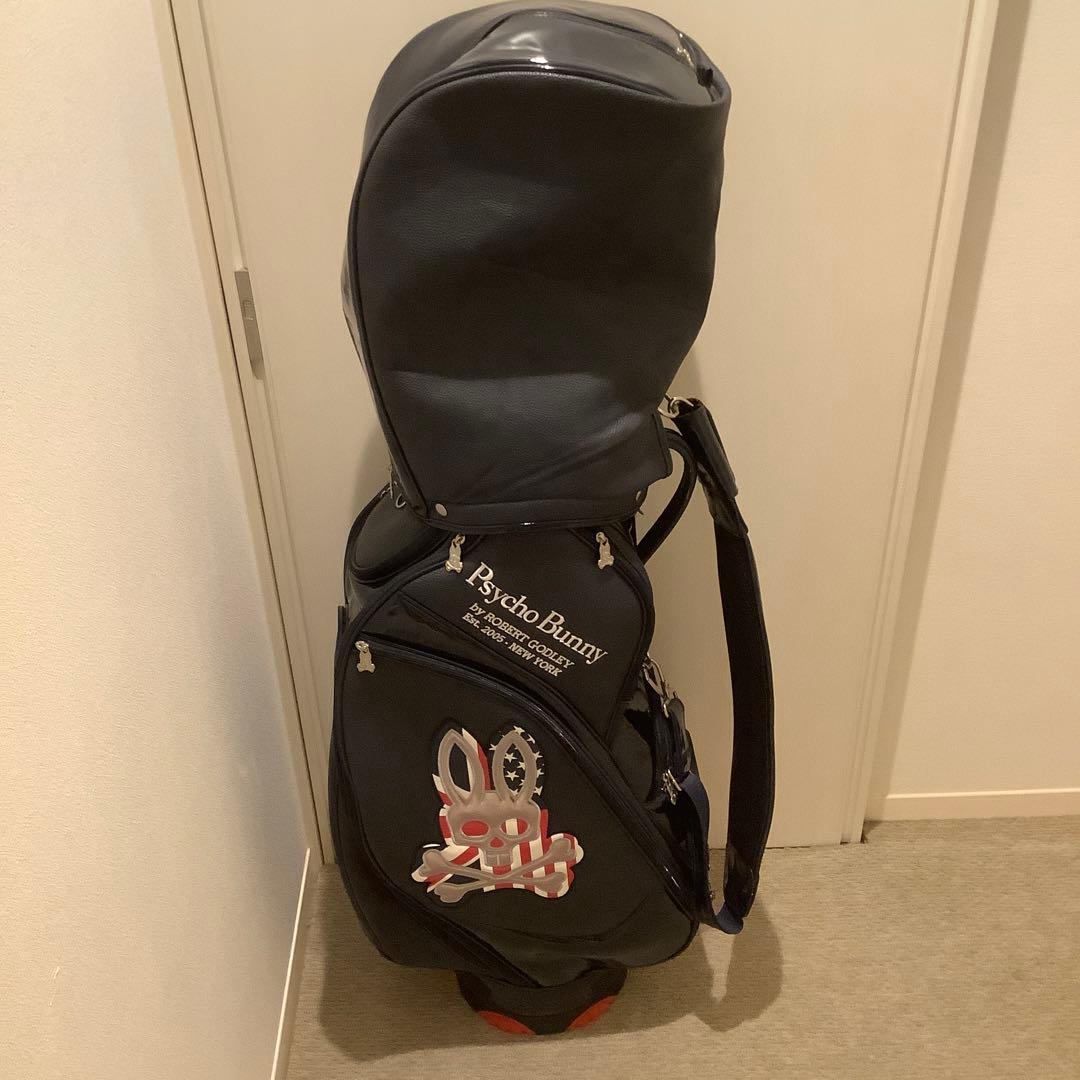 ★aya★ Psycho Bunny ゴルフキャディバッグ ネイビー