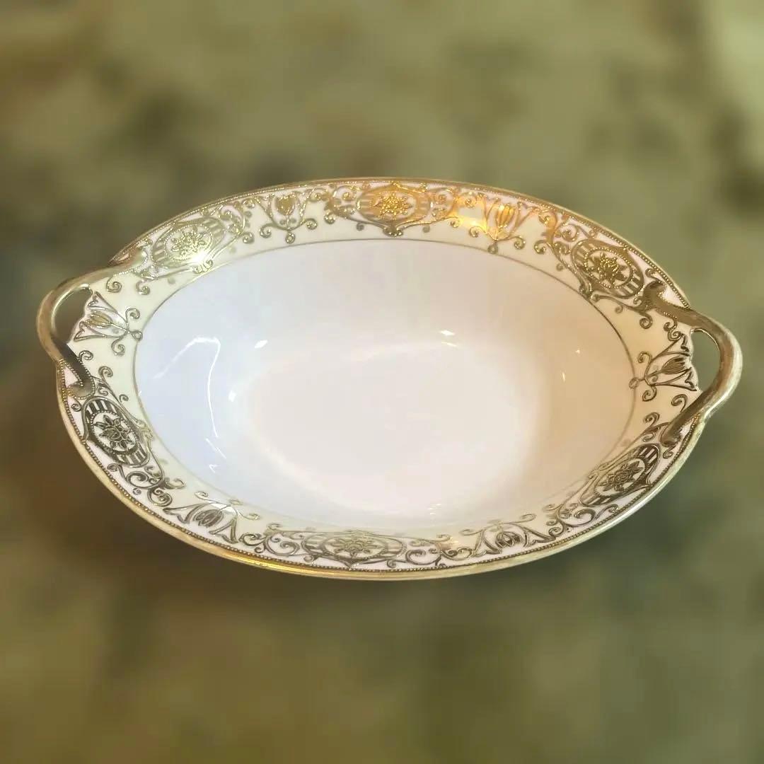 オールドノリタケOLD NORITAKEスープ皿大金彩