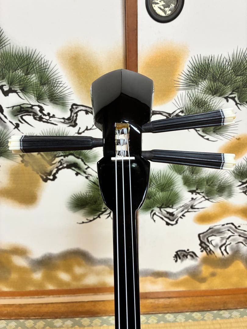 沖縄三線！貴重！知念大工型！本張り【一枚張り】