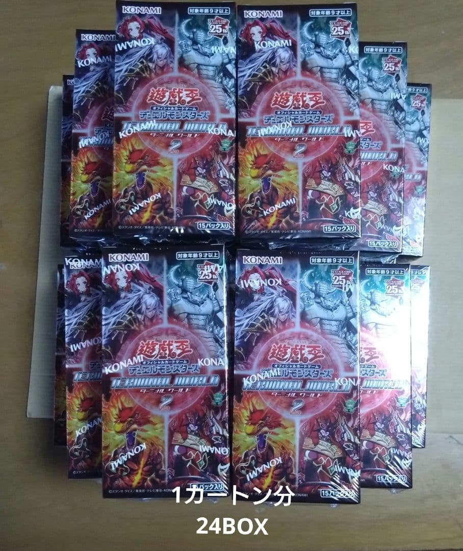 【未開封】遊戯王 ターミナル・ワールド2 TW02 1カートン分/24box