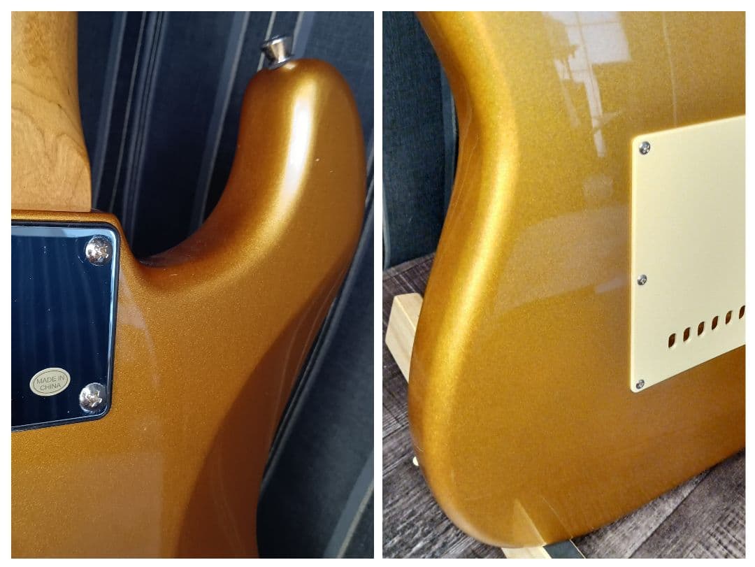 絶版 限定カラー Bacchus バッカス BST-2-RSM ゴールド ギター