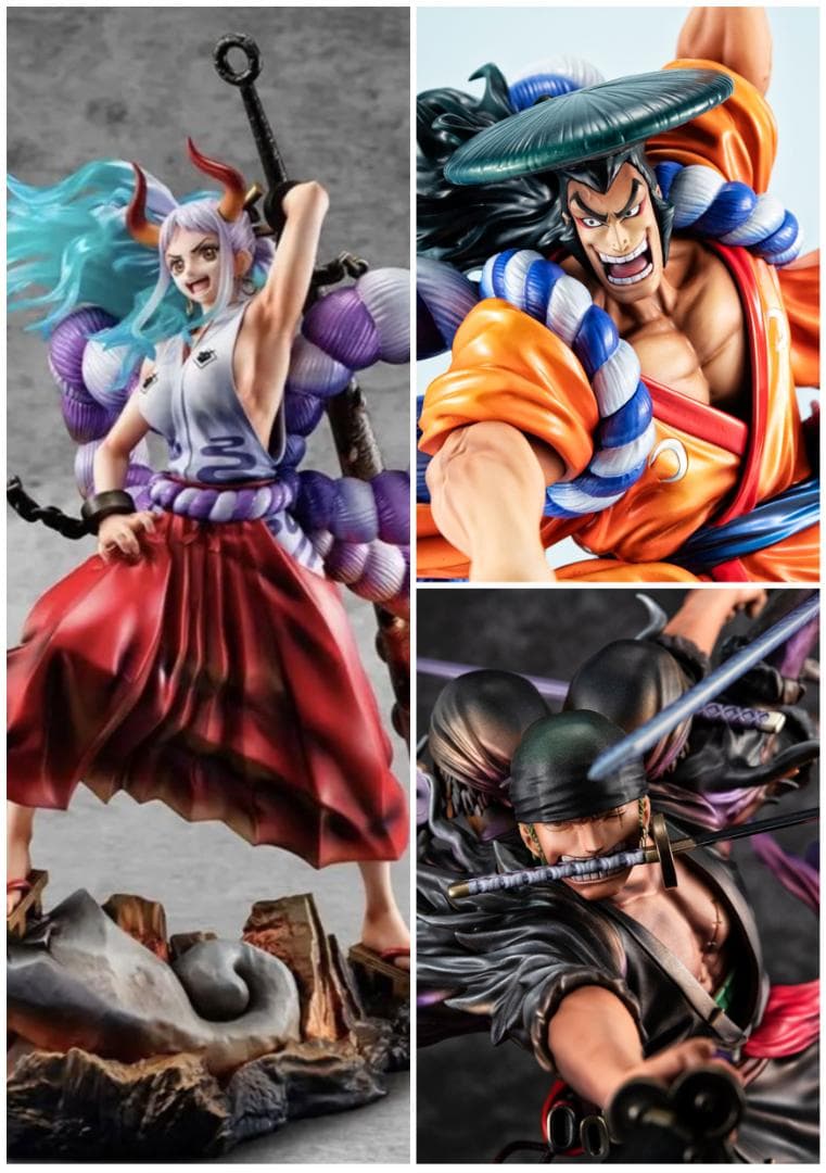 新品未開封 ワンピース POP ヤマト & おでん & ゾロ阿修羅 フィギュア