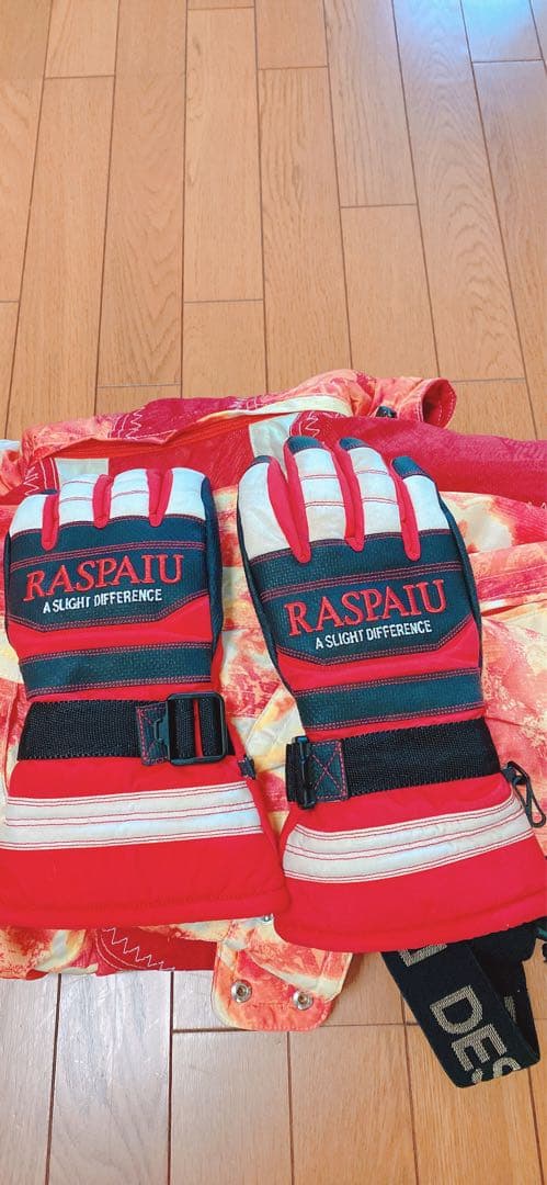 DESCENTE スキーウェア 赤 オレンジ