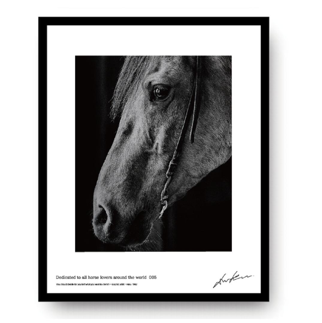 馬・No.005／アートポスター　400×500