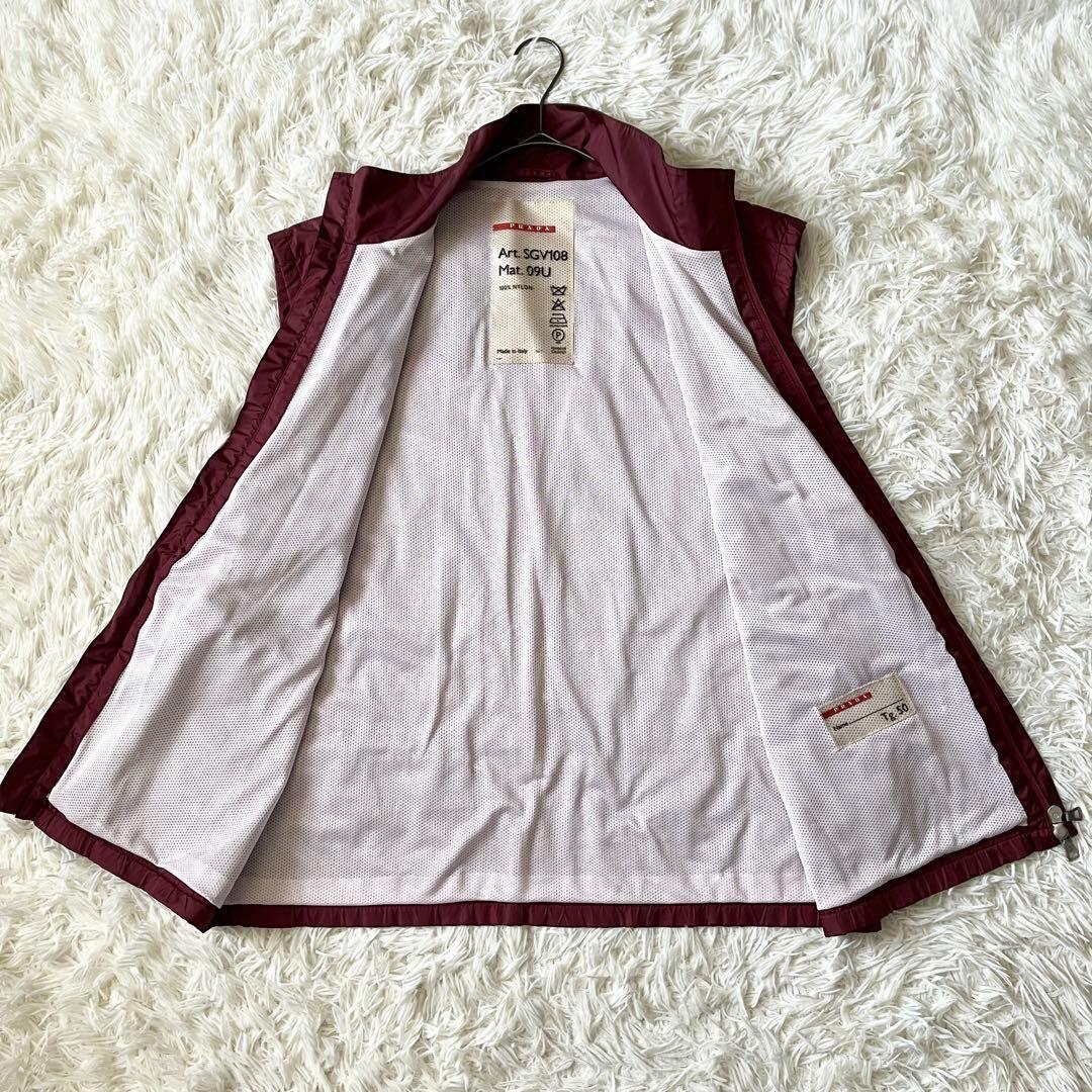 PRADA sports プラダスポーツ ナイロン ベスト ジップアップ