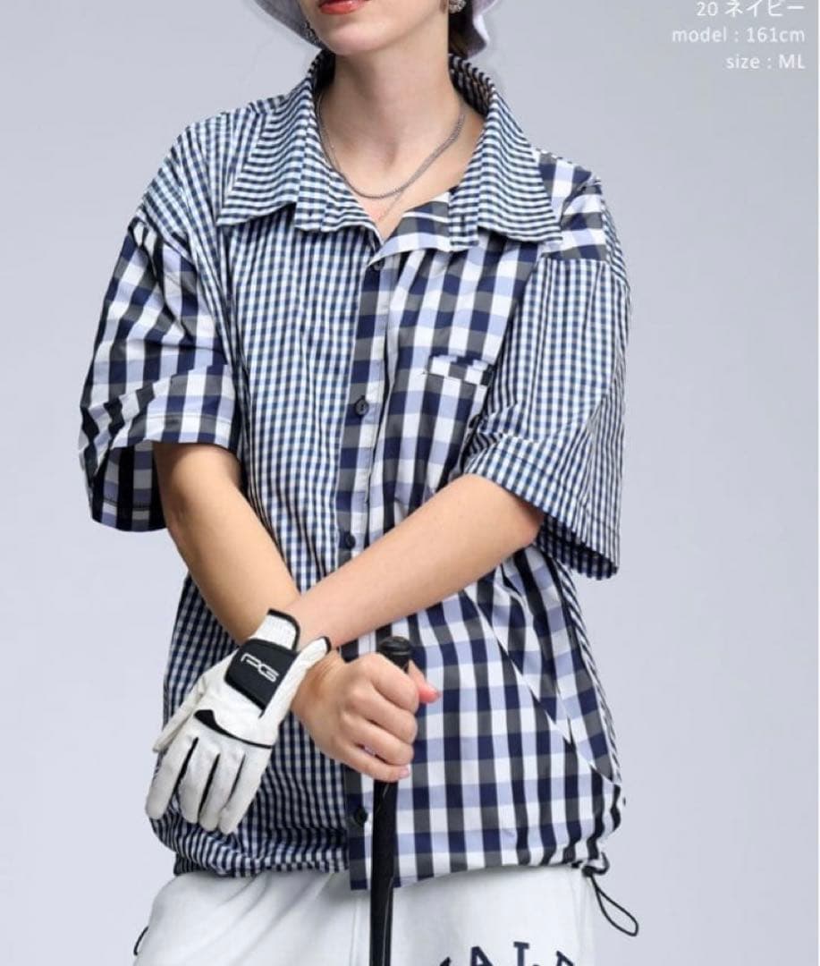 定価¥10,490＊antiqua STCH＊チェック柄ハーフパンツ ネイビー