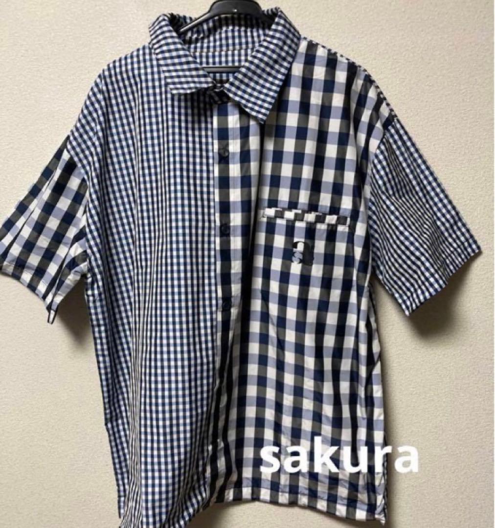 定価¥10,490＊antiqua STCH＊チェック柄ハーフパンツ ネイビー