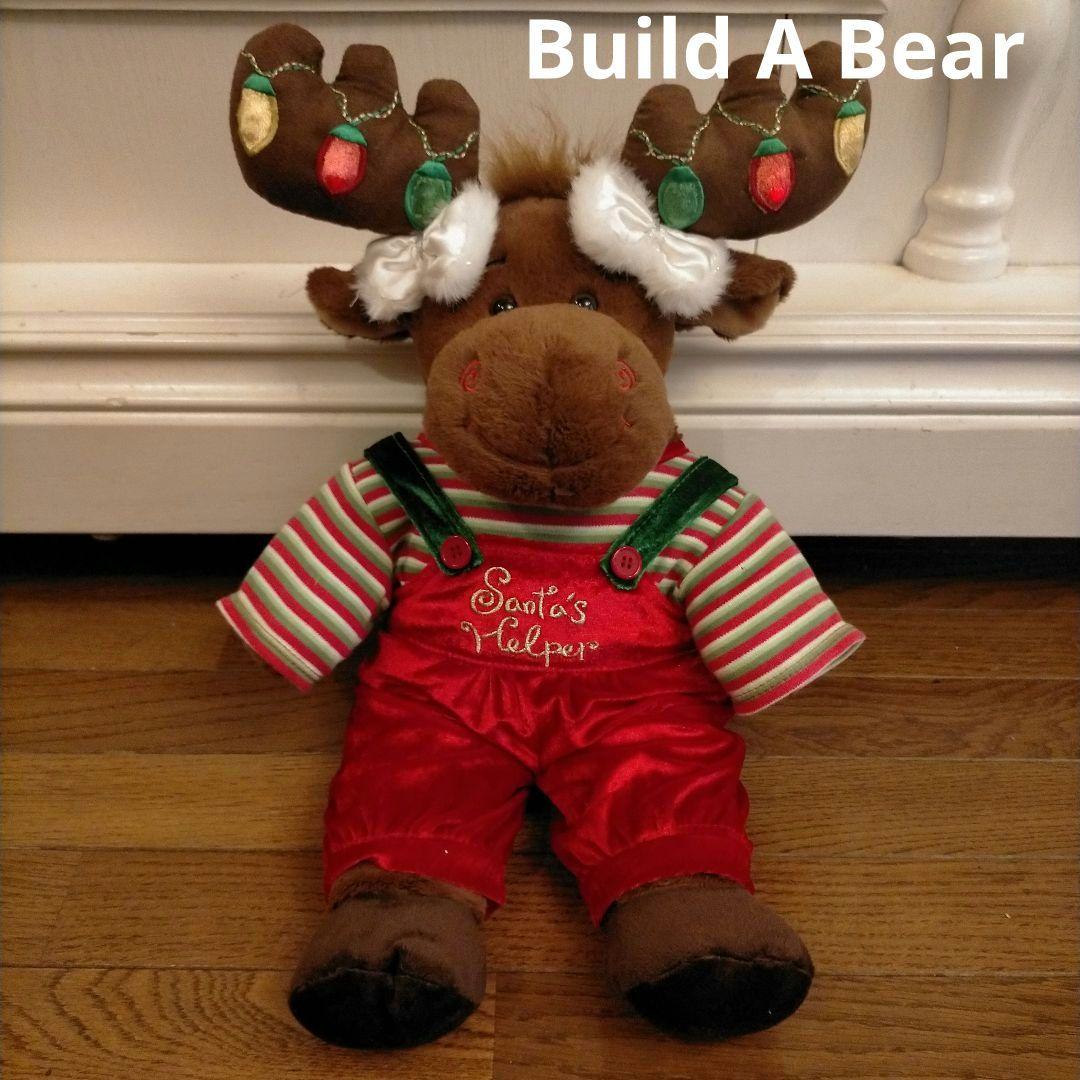 ビルドアベア　クリスマスコスチューム付　トナカイぬいぐるみ　光る
