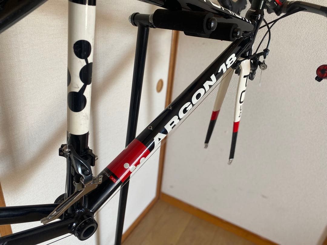 ARGON18 ロードバイクフレーム ブラック/レッド サイズ XS アルテグラ
