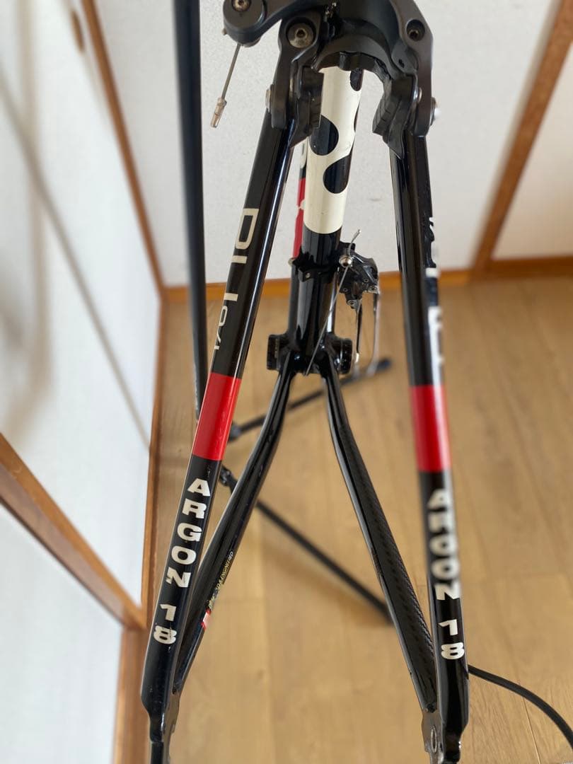 ARGON18 ロードバイクフレーム ブラック/レッド サイズ XS アルテグラ