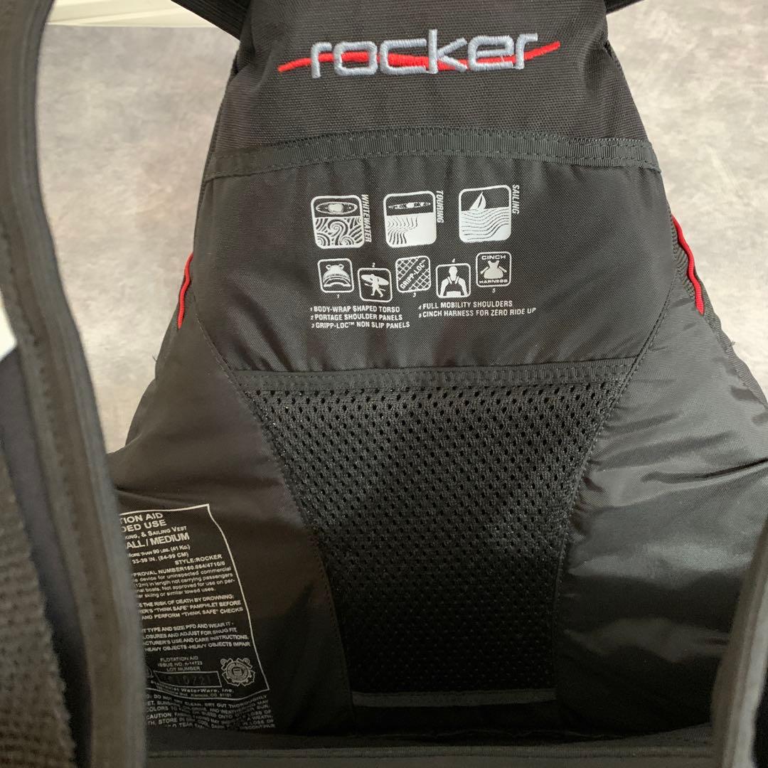 サーフ フィッシング ライフジャケット ブラック