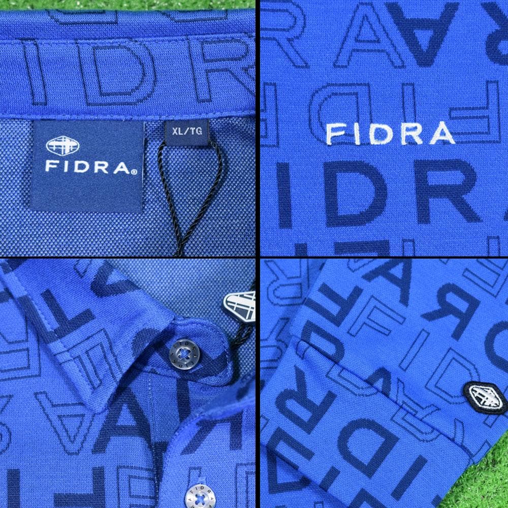 FIDRA/フィドラ ゴルフ 長袖ポロシャツ【ブルー/XL】新品！