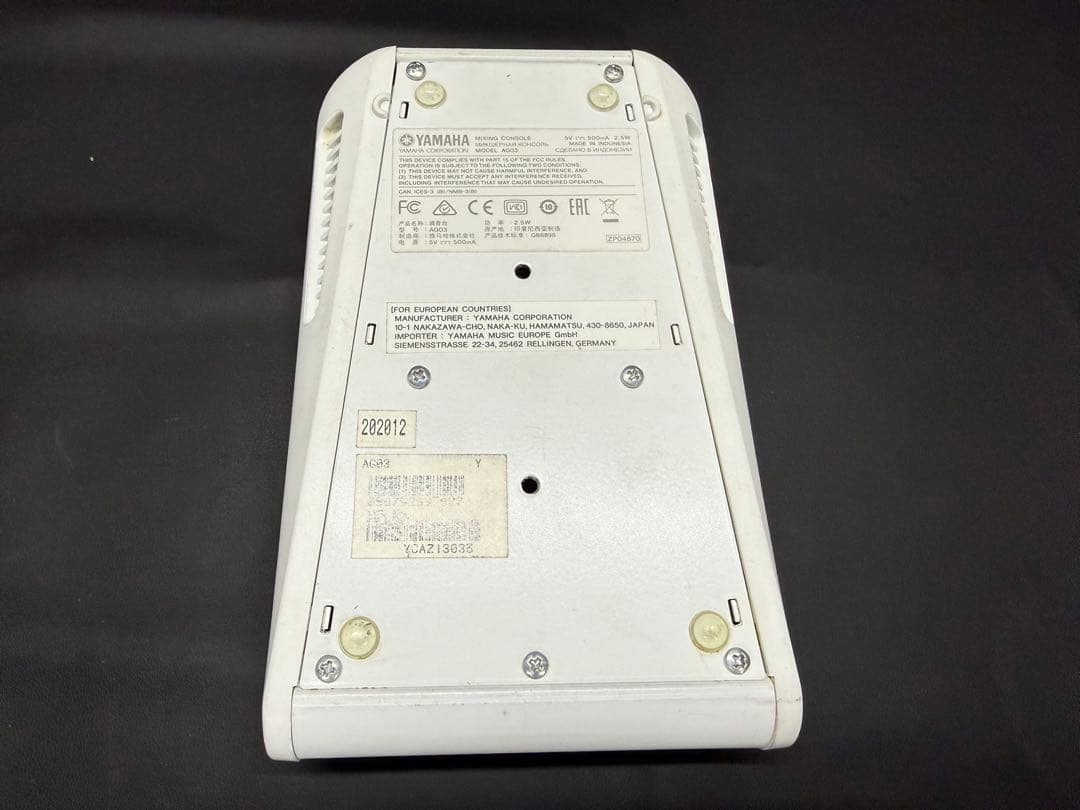 YAMAHA AG03 オーディオインターフェイス 通電確認のみ