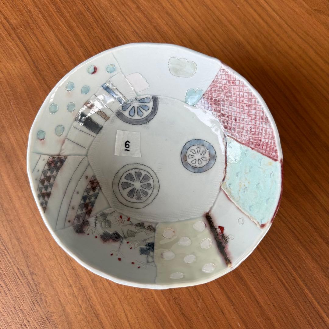 ⑥砥部焼　生石窯　西山千代子　貼り合わせ