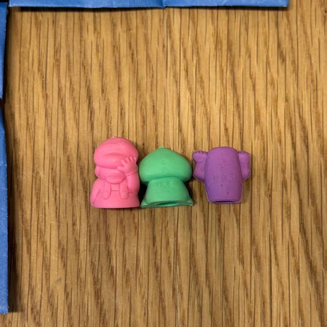 1989年製 任天堂 マリオ キャラクター 消しゴム 未開封10P＋開封見本1P