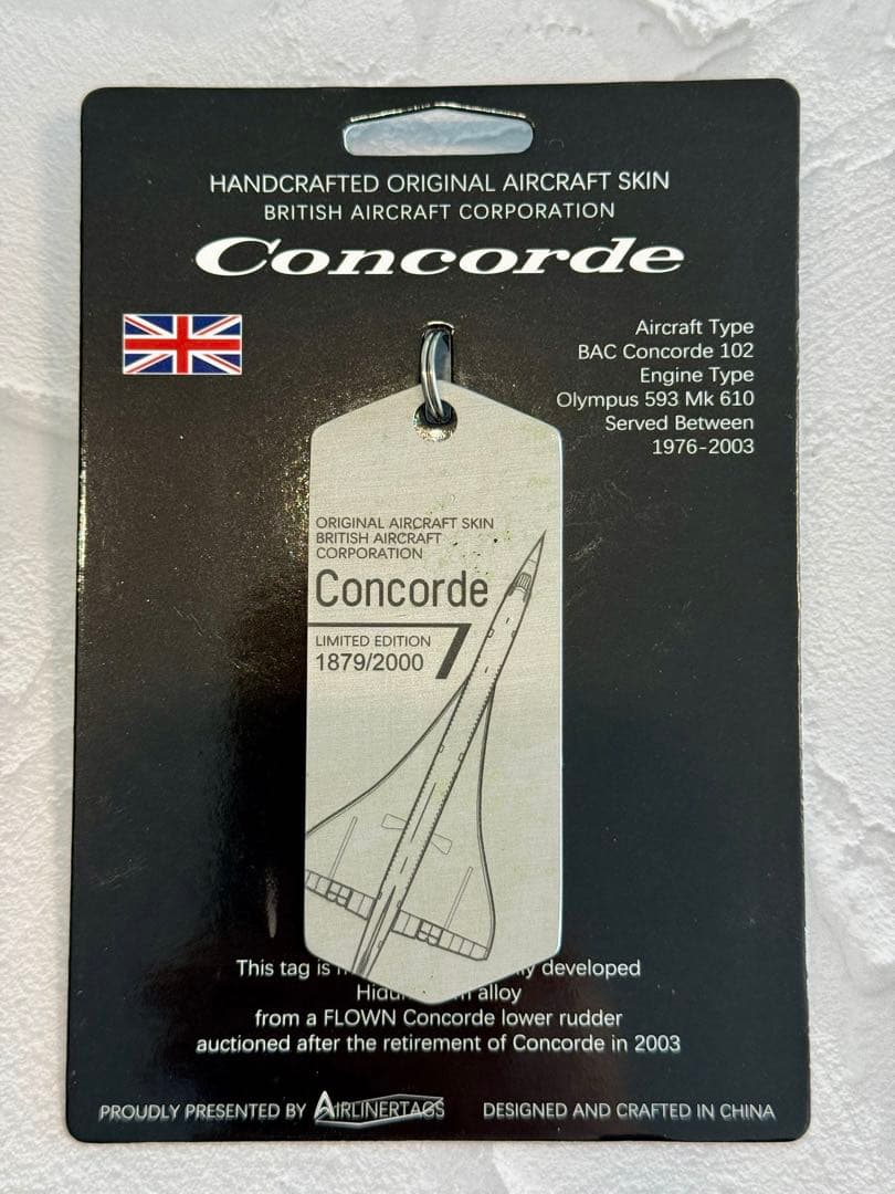 超音速旅客機　コンコルド　タグ