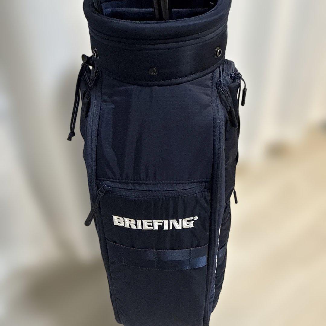 CR-6 BRIEFING ネイビー キャディバッグ 未使用フード付