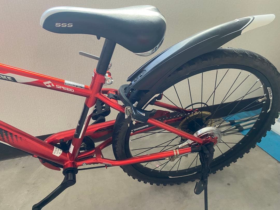 【引取り希望】自転車 子供用 24インチ 室内保管 赤 仙台市