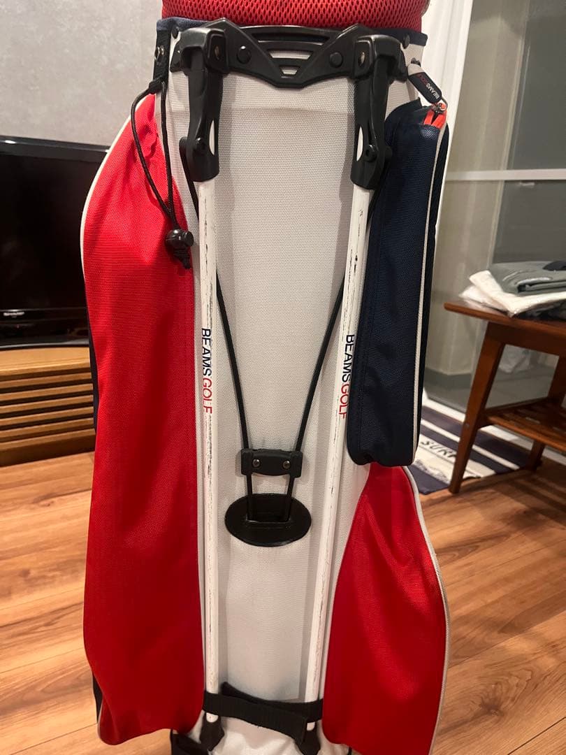 BEAMS GOLF スタンド キャディバッグ トリコロールカラー 生産終了