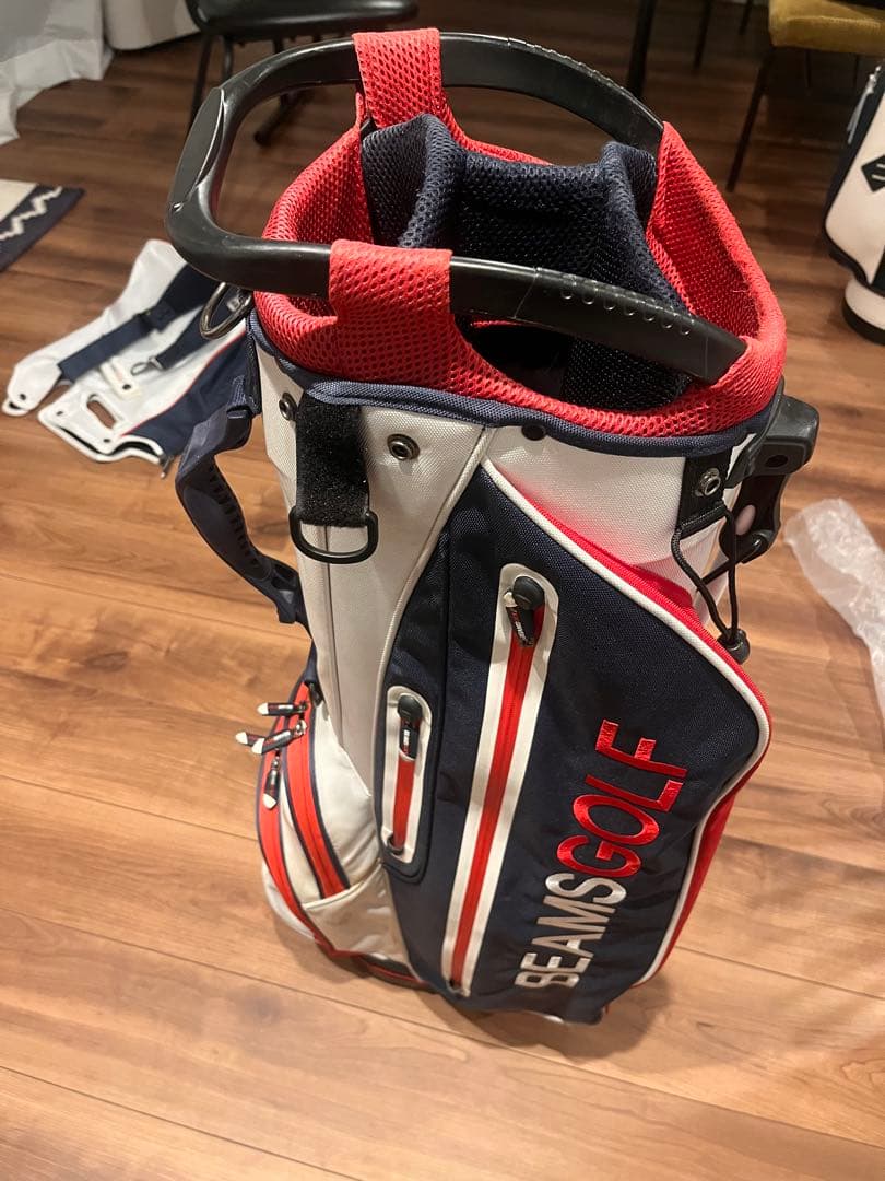 BEAMS GOLF スタンド キャディバッグ トリコロールカラー 生産終了
