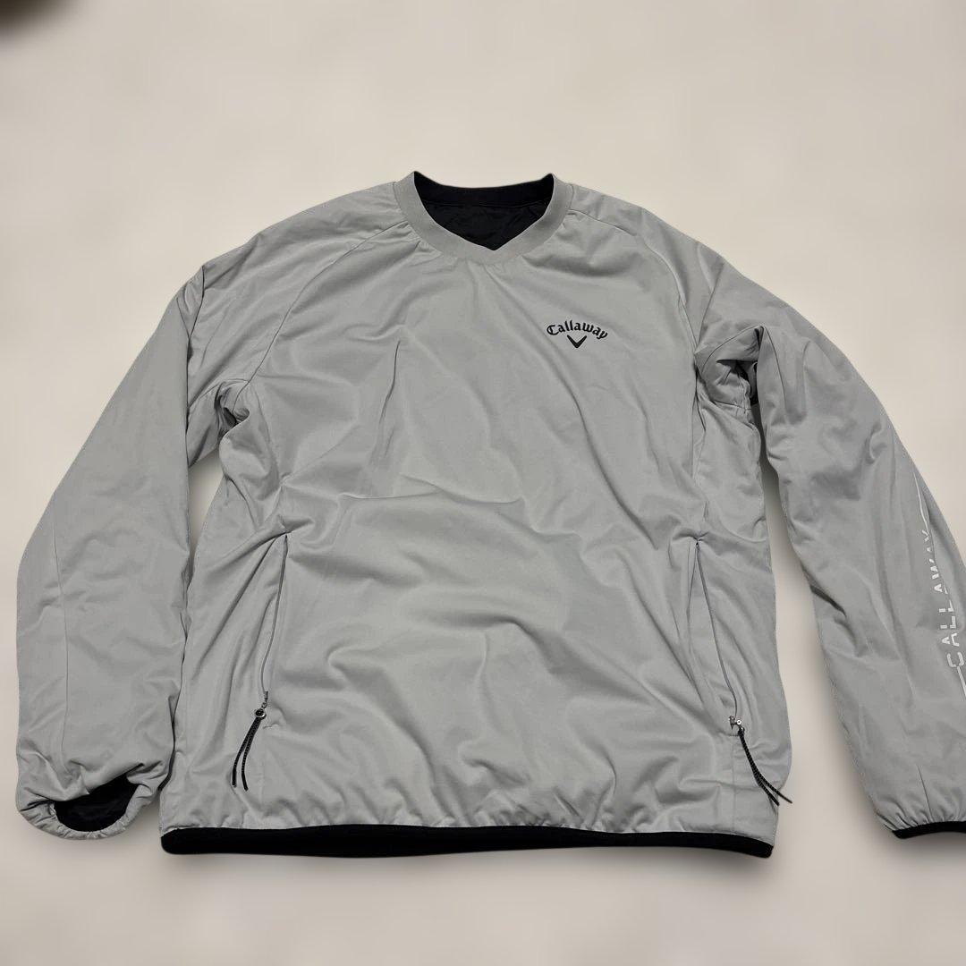 キャロウェイcallawayスニードジャックジャケットLリバーシブル黒灰ゴルフ