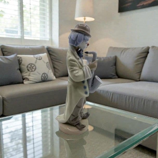 【美品】リヤドロ LLADRO No.5471「悲しきサックス」置物