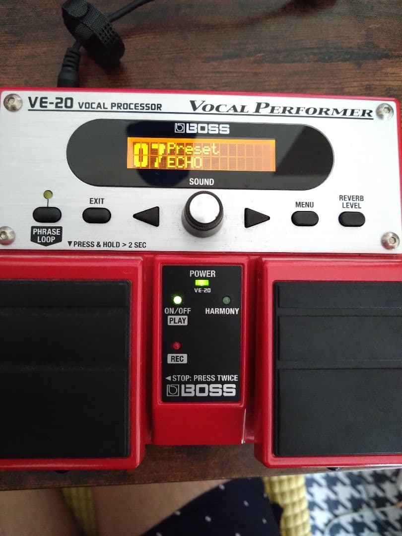 【美品】BOSS VE-20 ボーカルエフェクター　アダプター、説明書付き◎