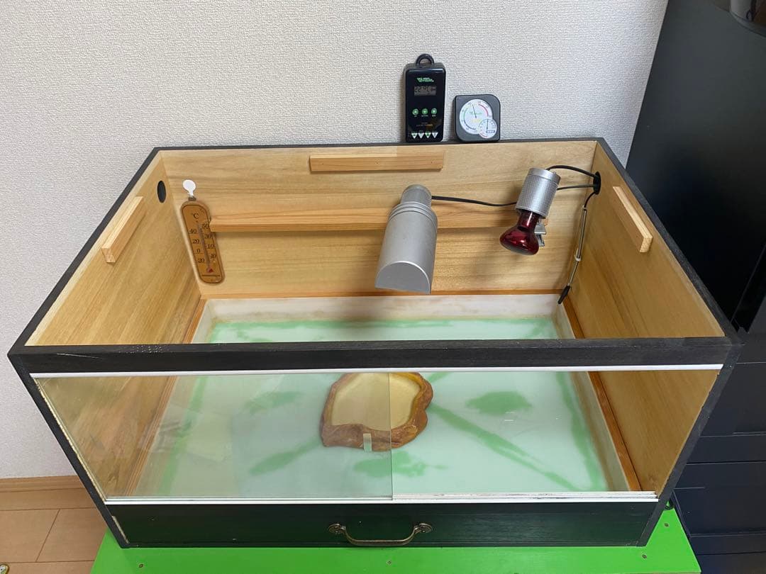 引き出し式爬虫類木製飼育ケージセット