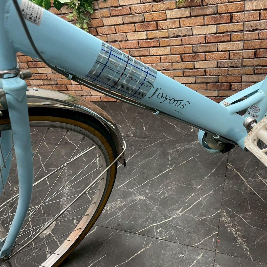 【110】子供用自転車 子供車 joyous 水色 26インチ 変速付き