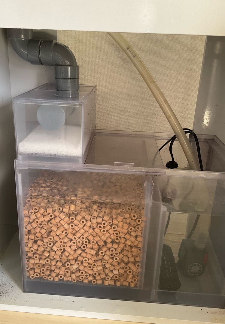 濾過槽 オーバーフロー水槽用 ウールボックス付 ／３層式の特別仕様