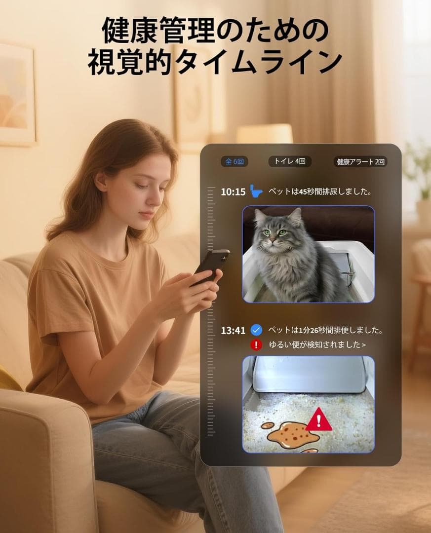PETKIT 猫自動トイレ センサー付き 電動 PUROBOT ねこ カメラ
