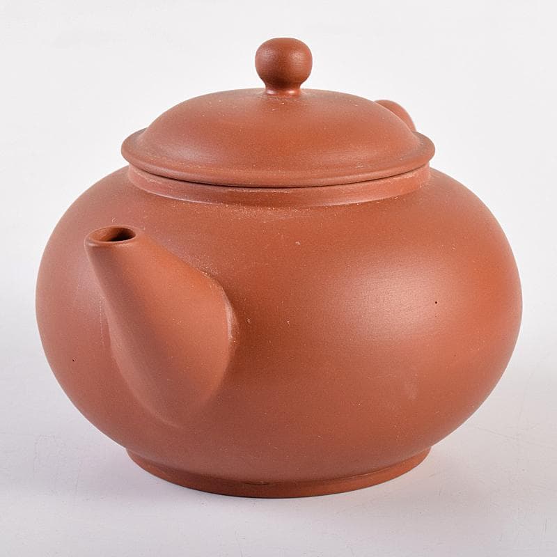 中国　紫砂　朱泥　急須　茶壷　在銘　C　R7847