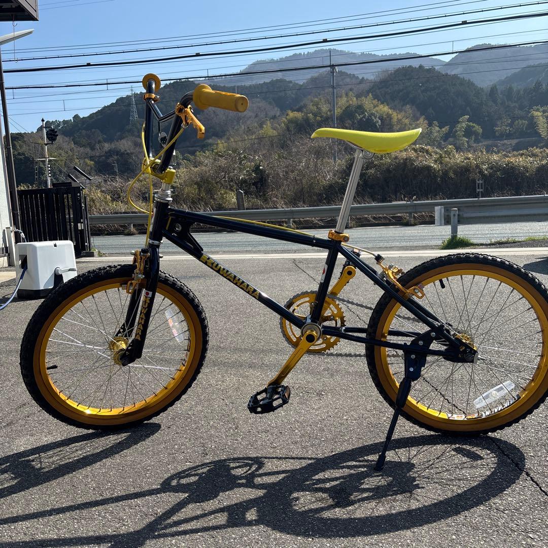 KUWAHARA BMXバイク 黒/黄色