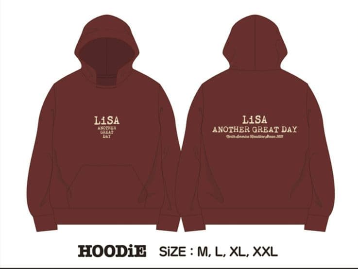 LiSA 北米ツアー NATOUR HOODiE Lサイズ