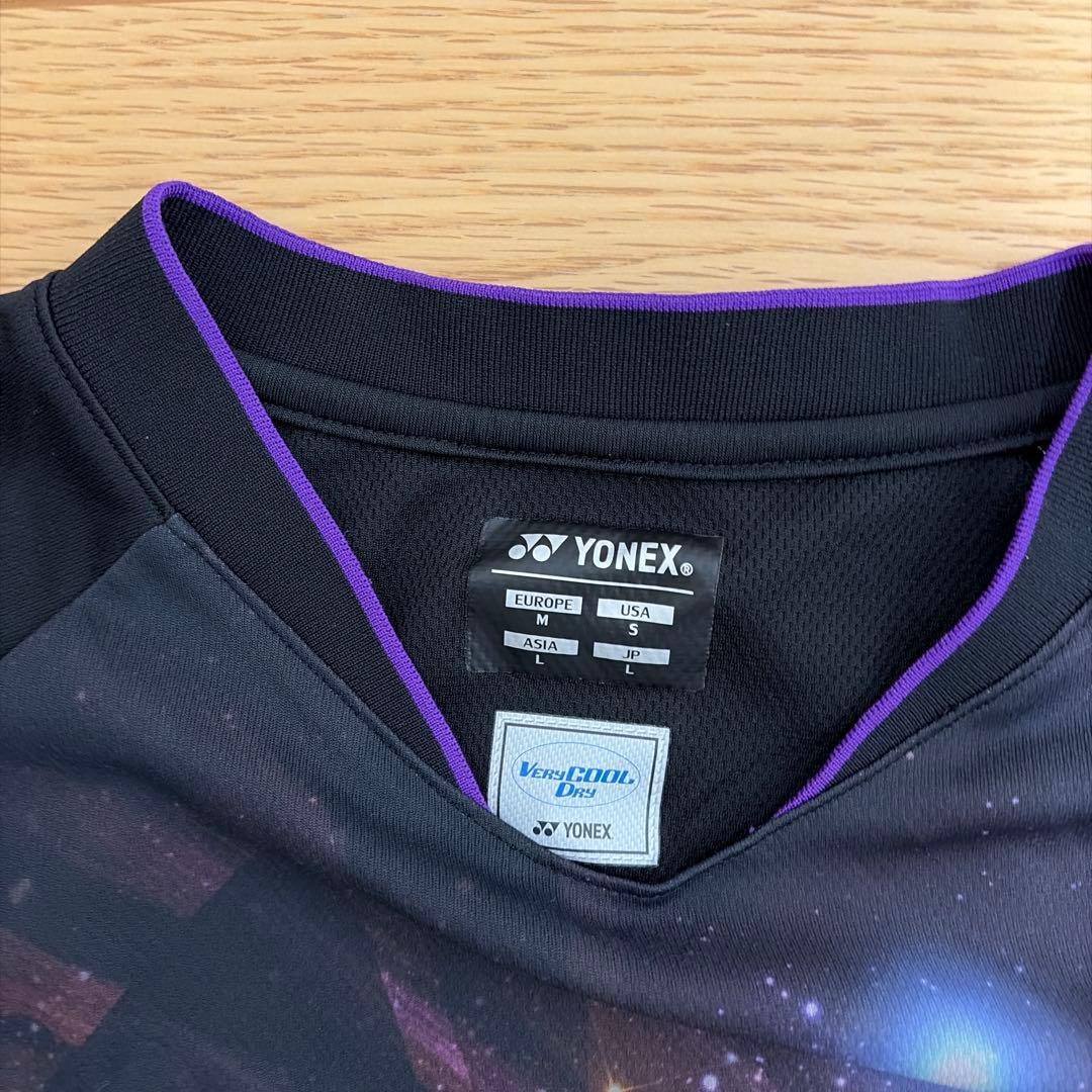 YONEX テニスウェア Lサイズ ブラック/パープル