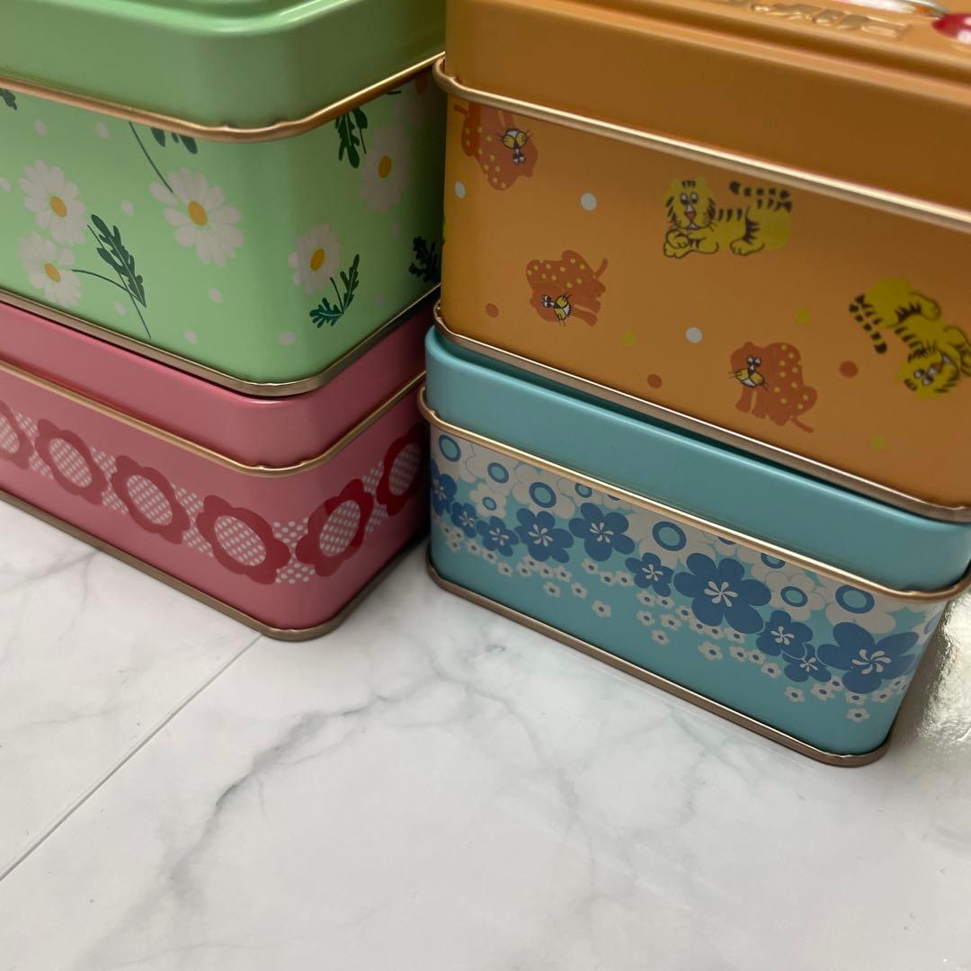 【アデリアレトロ】4缶　メリーチョコレート はじけるキャンディ　未開封