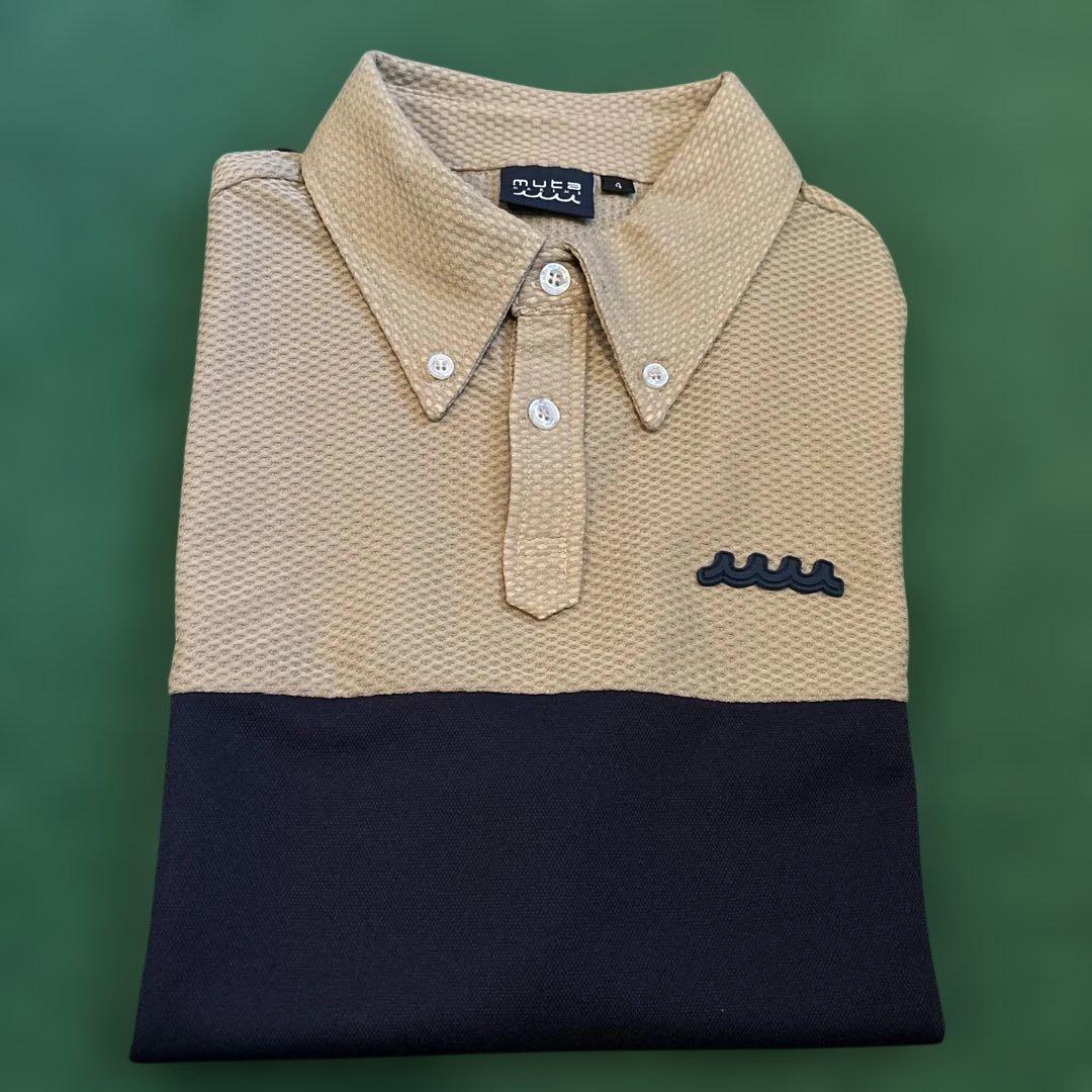 muta ポロシャツ4(S)ベージュ