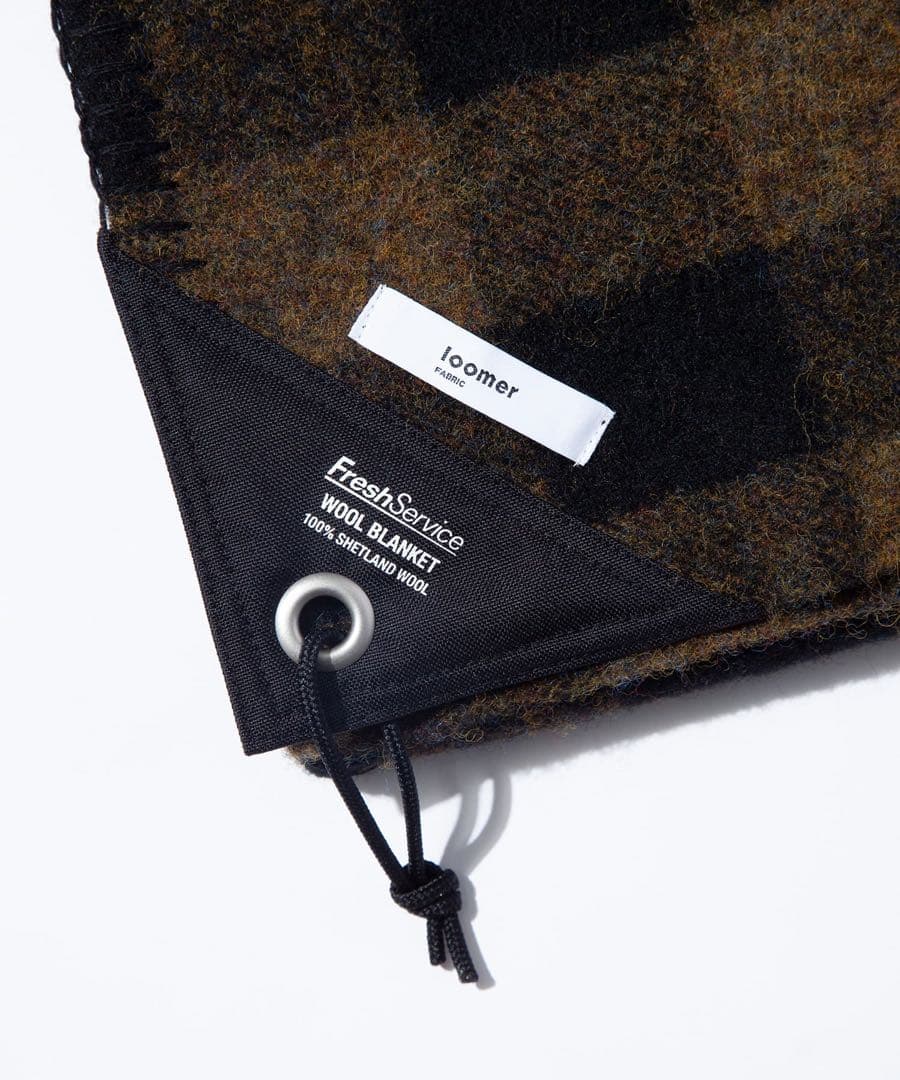 新品別注　日本製　フレッシュサービス × loomer WOOL BLANKET