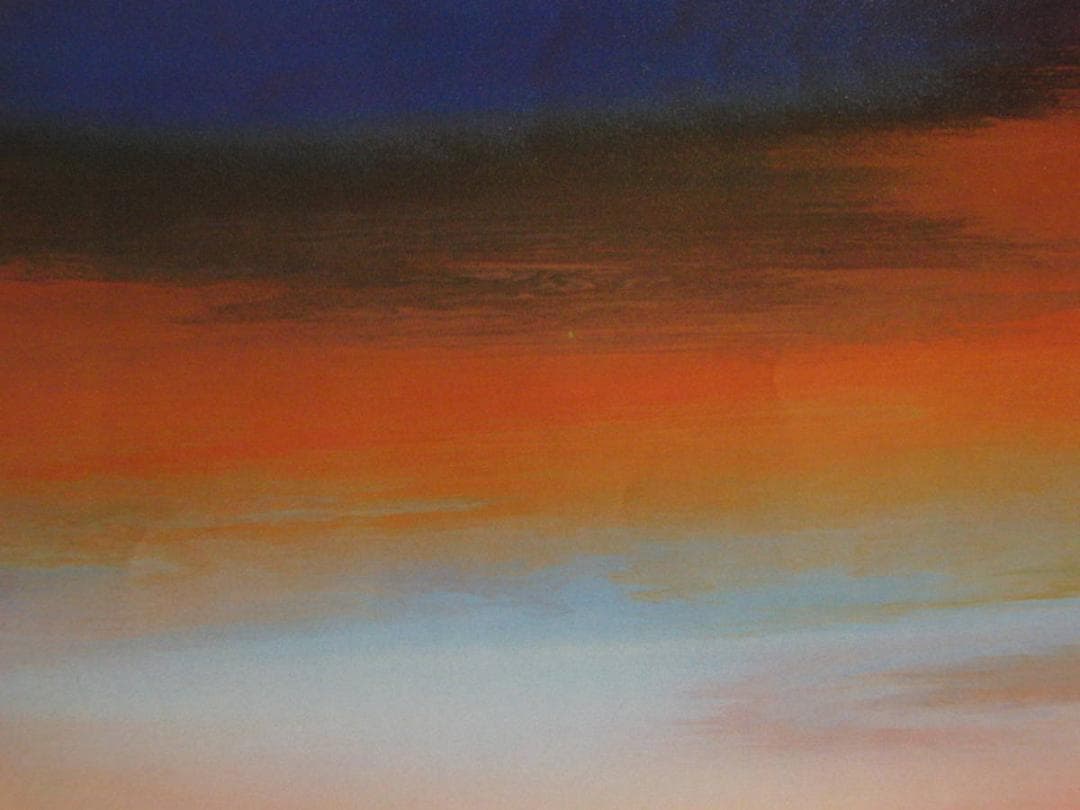 鎮西直秀、【金星のロマン】、希少な額装用画集より、新品額装付、状態良好